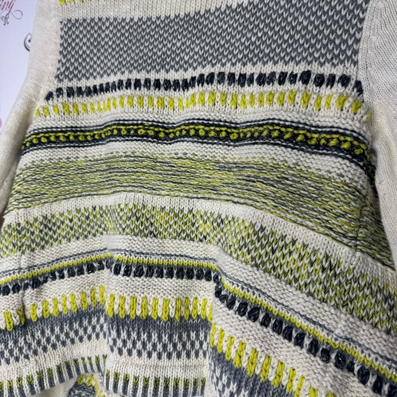 Moth cardigan knit crochet sparkly gold thread boho warm cozy pockets green luxe - Picture 3 of 15